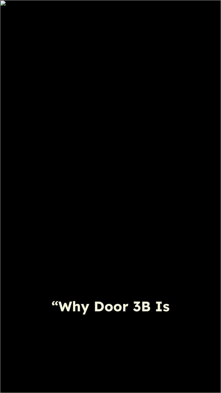 The Mystery of Locked Door 3B