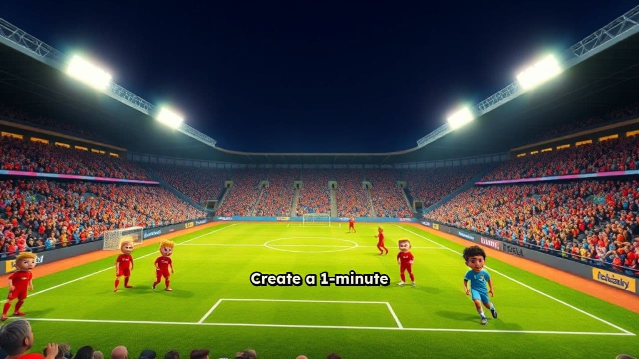 Cartoon Night Soccer Loop