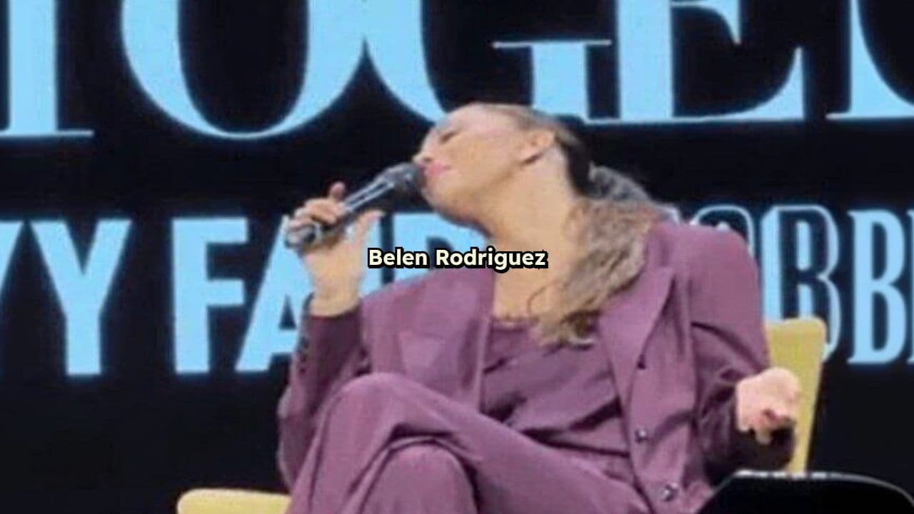 Belen Rodriguez preoccupa i fan all'evento