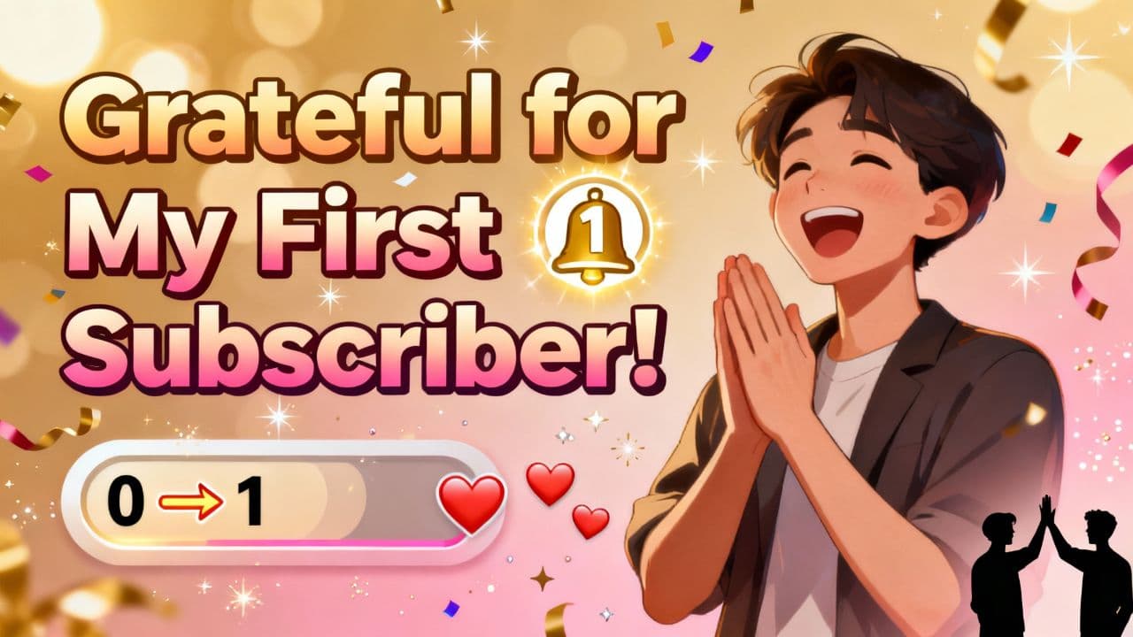 Grateful for My First Subscriber!