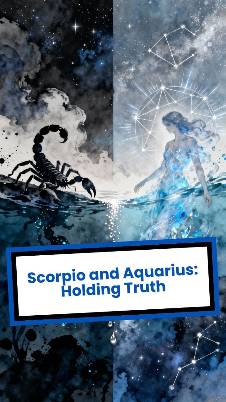Scorpio and Aquarius: Holding Truth