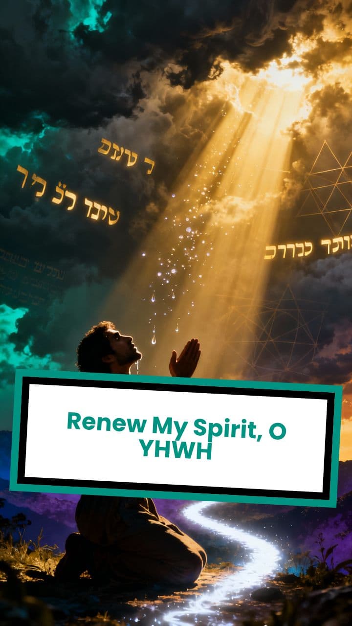 Renew My Spirit, O YHWH
