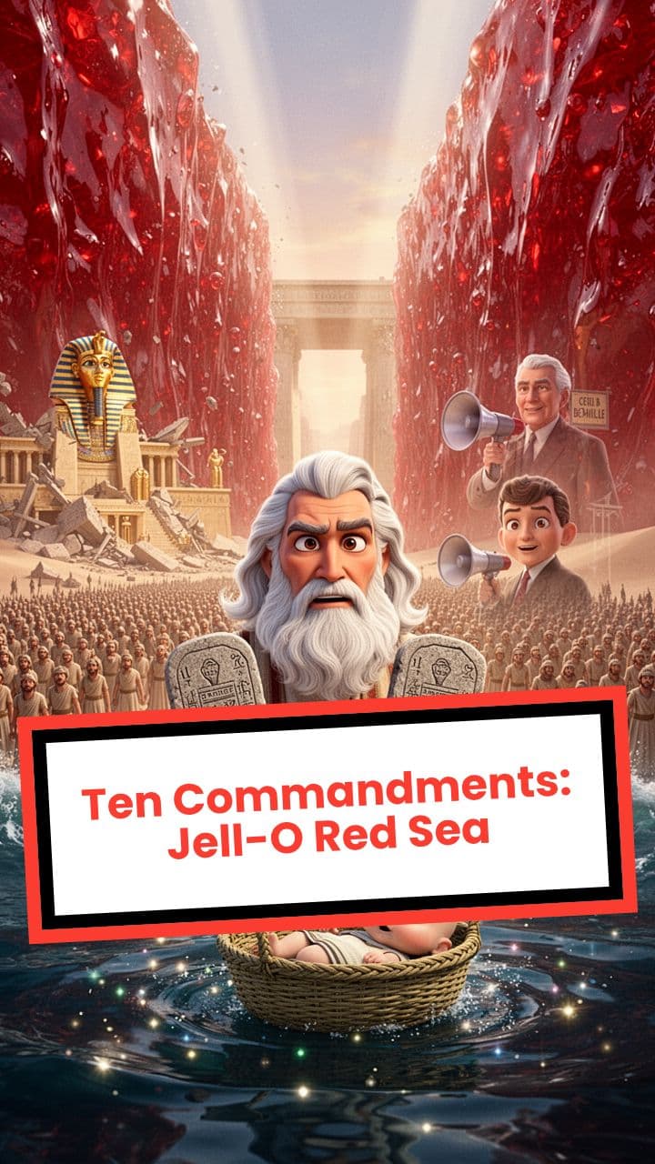 Ten Commandments: Jell-O Red Sea