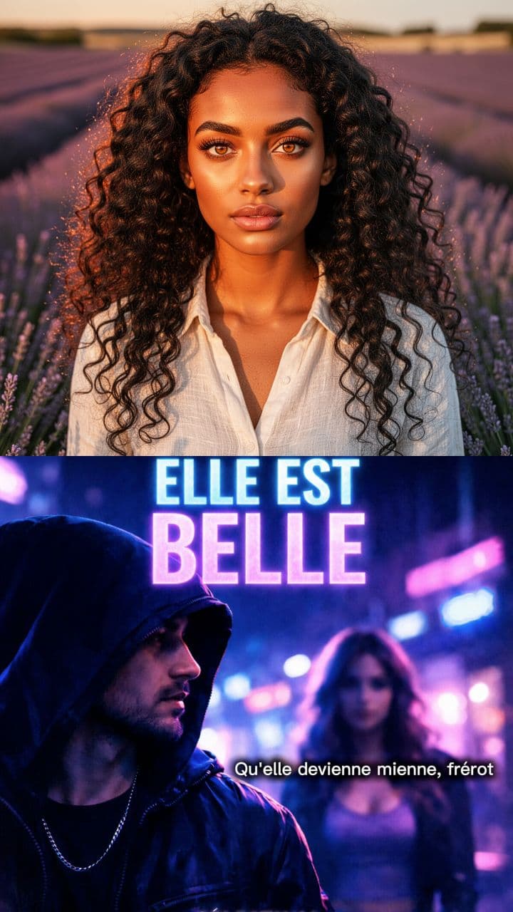 Belle sur son profil