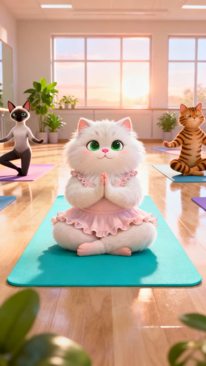 Yoga Cat's Stinky Surprise