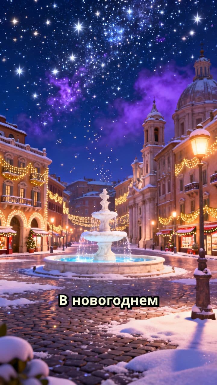 Новогоднее волшебство в Риме