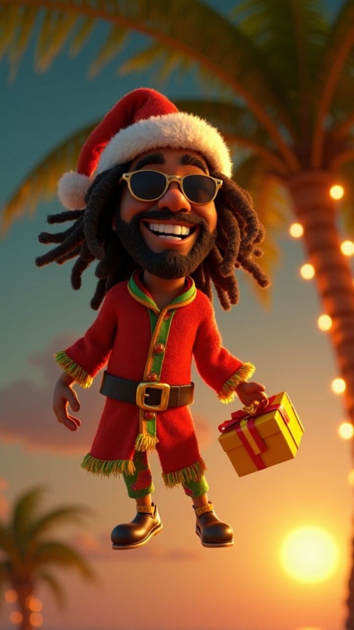 Rasta Ganja Christmas Blessings