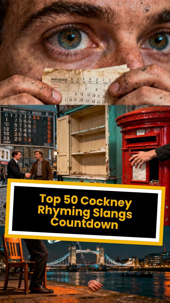 Top 50 Cockney Rhyming Slangs Countdown