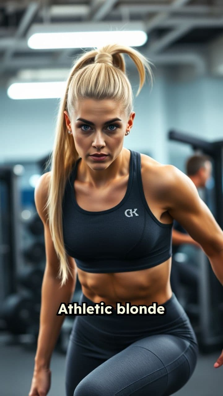Provocative Transformation of an Athletic Blonde