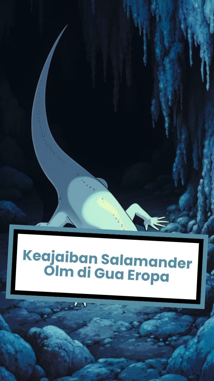 Keajaiban Salamander Olm di Gua Eropa