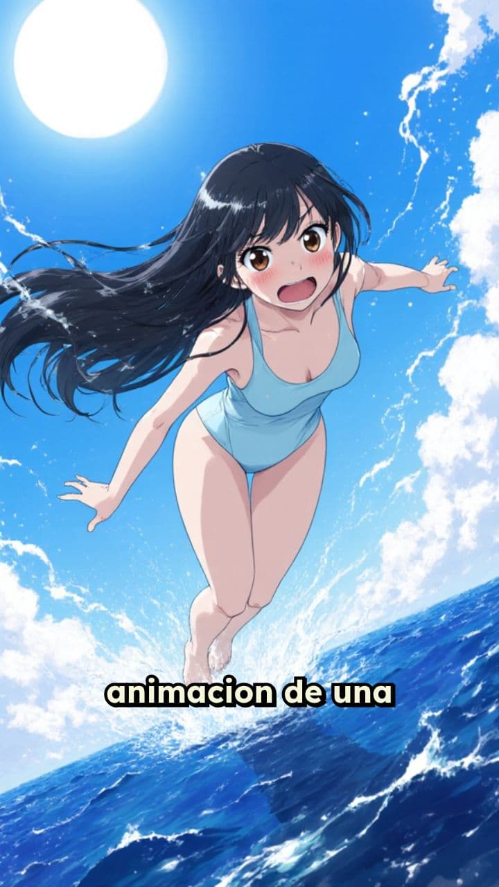 Caída al agua desde gran altura