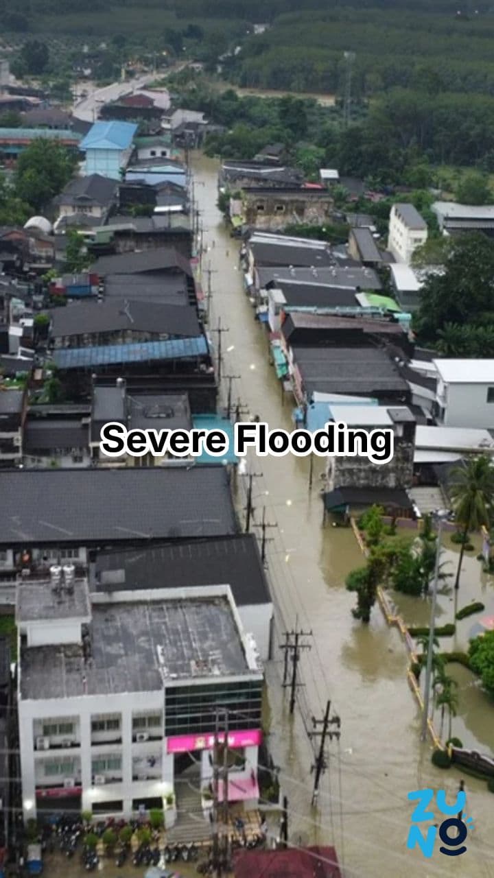 Severe Flooding Impacts Southern Thailand