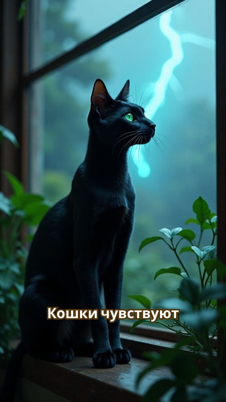 Кошки и предсказание грозы