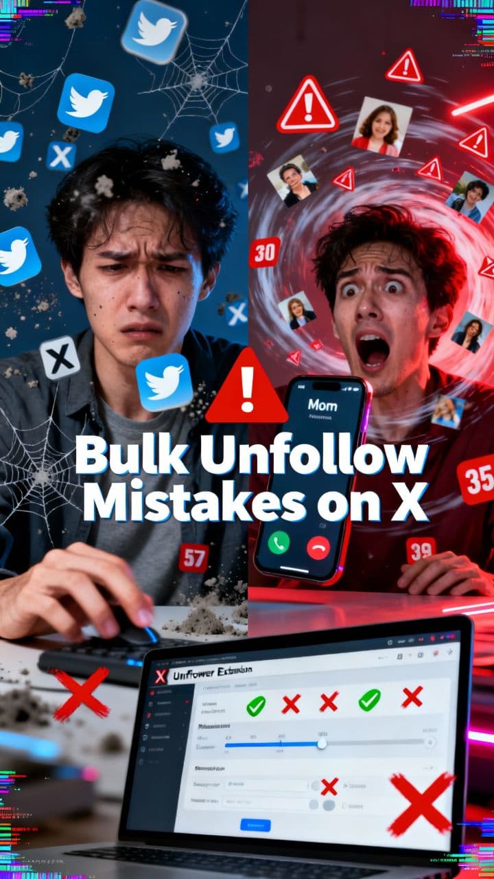 Bulk Unfollow Mistakes on X