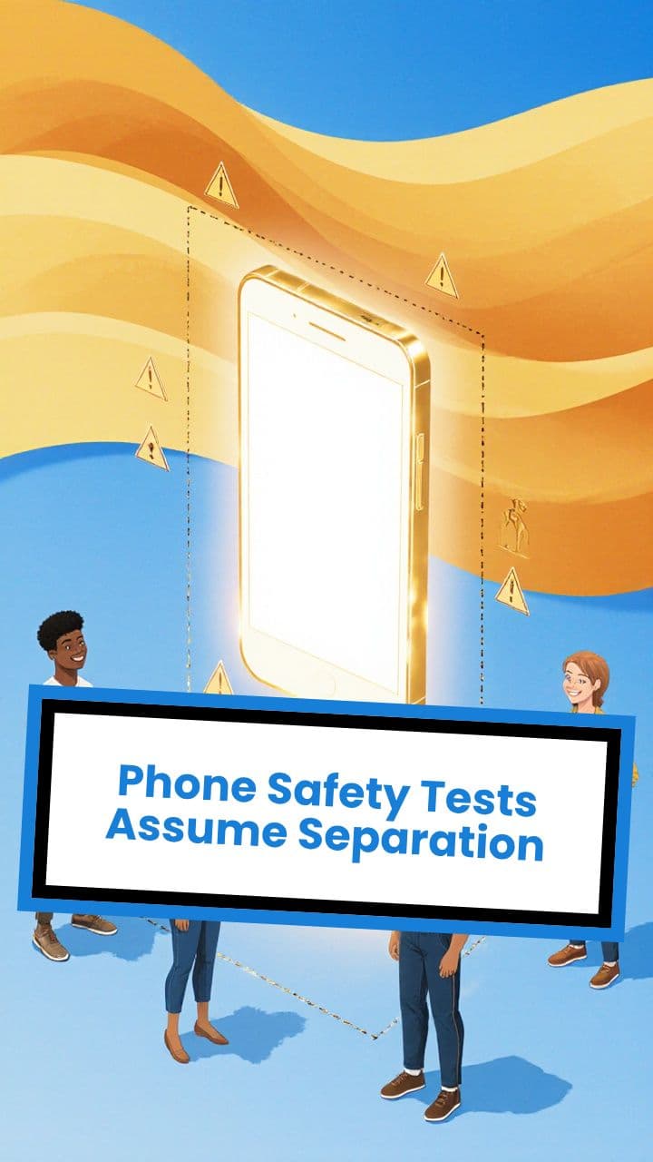 Phone Safety Tests Assume Separation