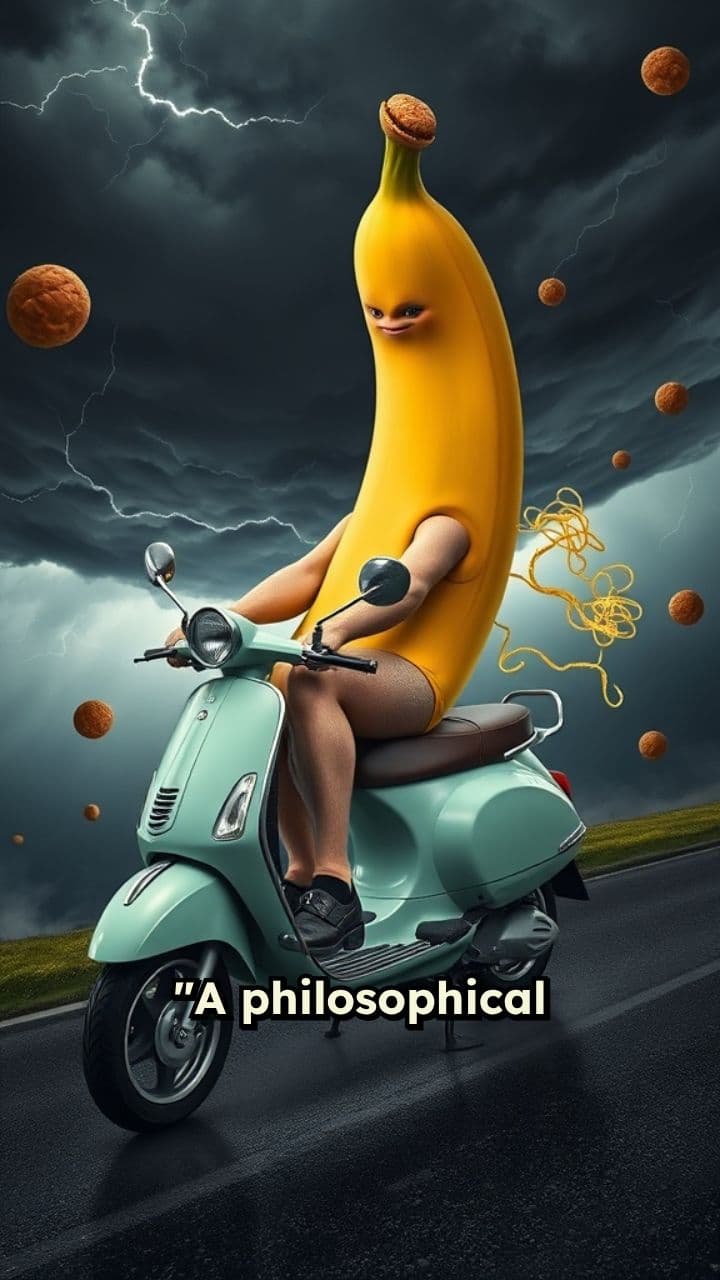 Existential Banana on a Vespa Storm