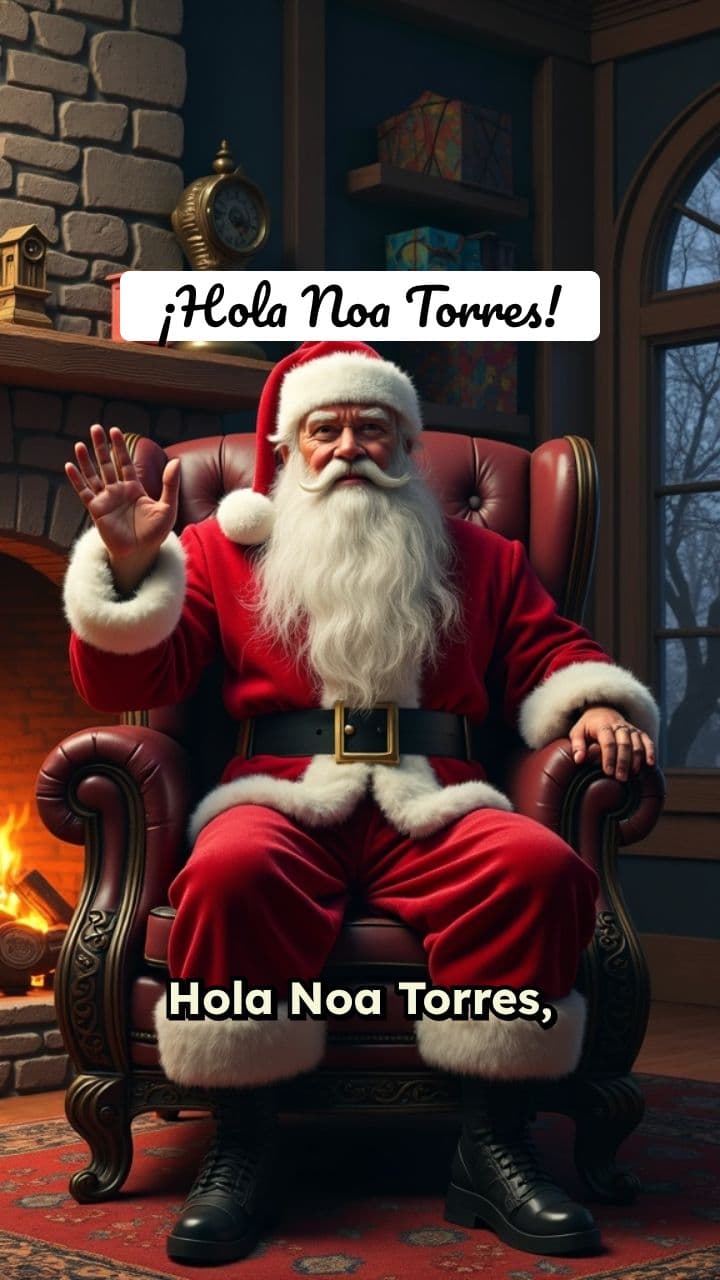 Mensaje Especial de Papá Noel para Noa