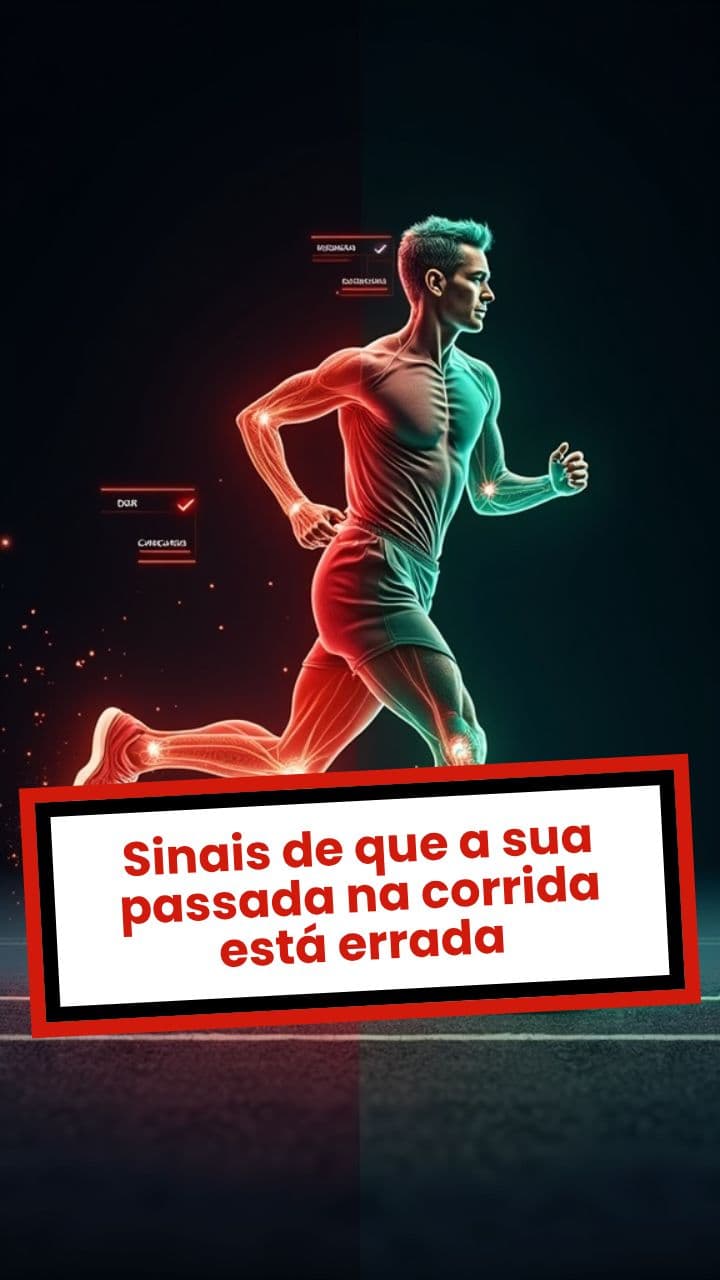 Sinais de que a sua passada na corrida está errada