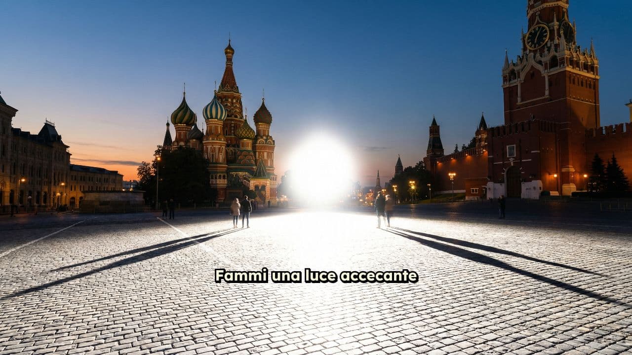 Luce accecante sul Cremlino