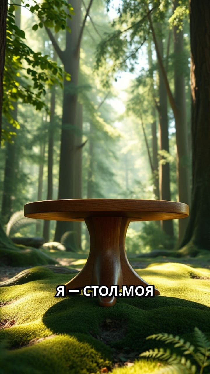 История стола из леса