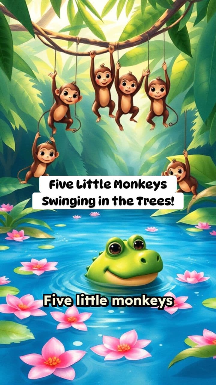 Five Little Monkeys Swinging in the Trees