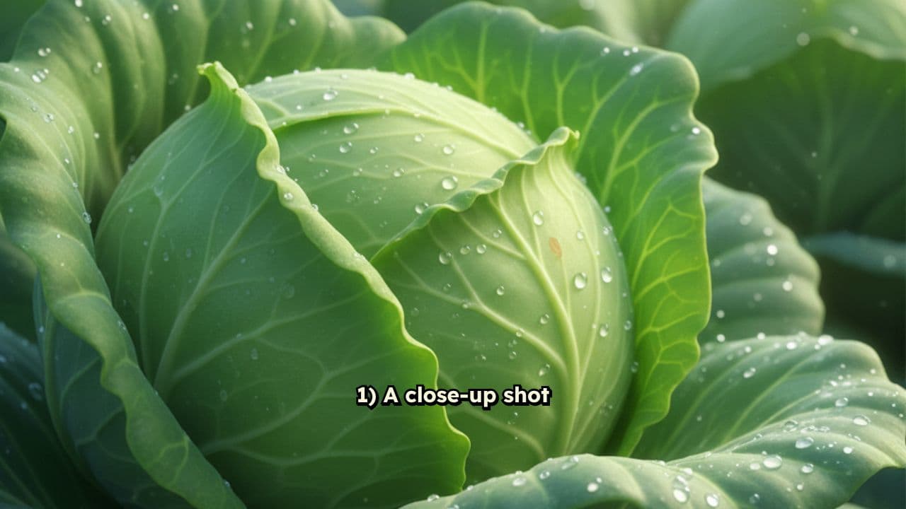 Curious Baby Scorpion Emerges from Cabbage