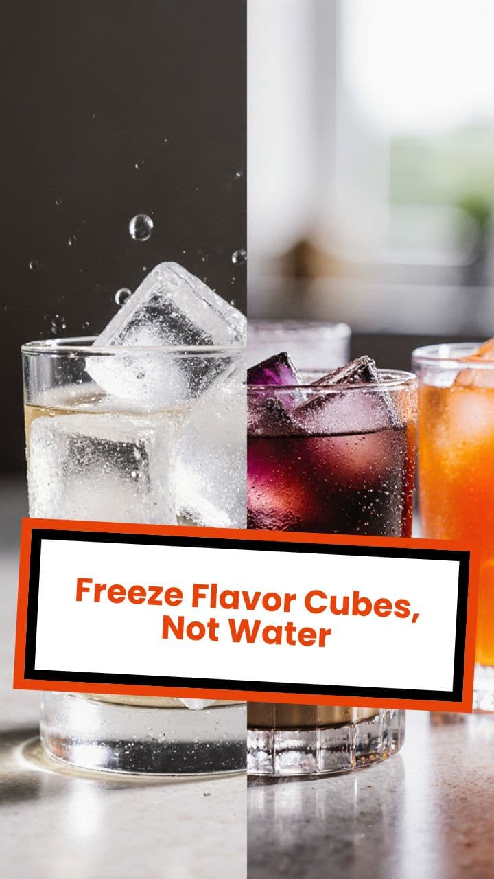 Freeze Flavor Cubes, Not Water