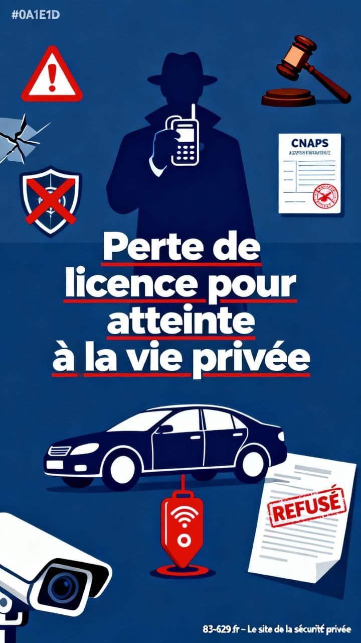Perte de licence pour atteinte à la vie privée