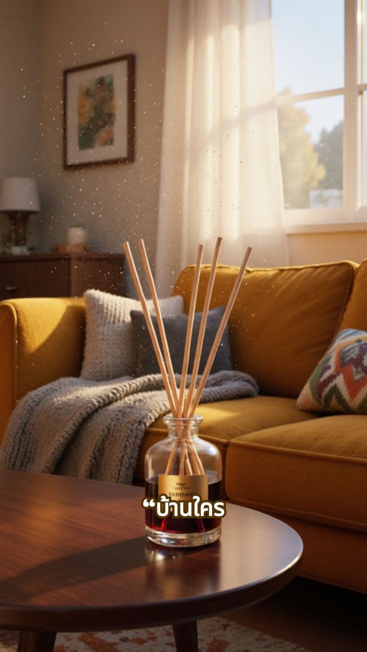 กลิ่นหอมกระจายทั่วห้อง