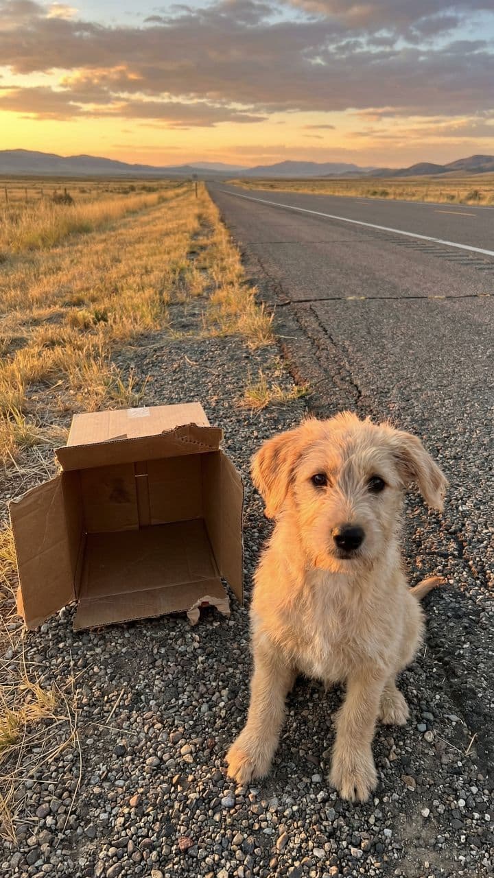 Rescate de dos perritos en carretera