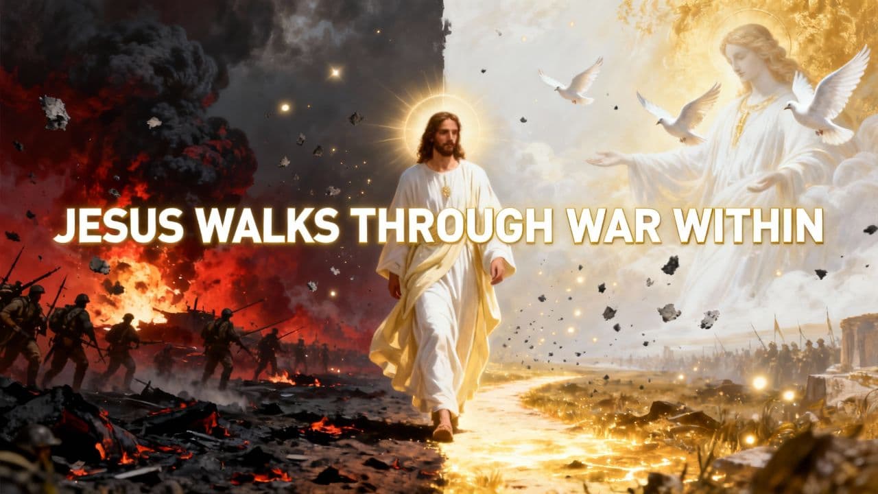 Jesus Walks Through War Within