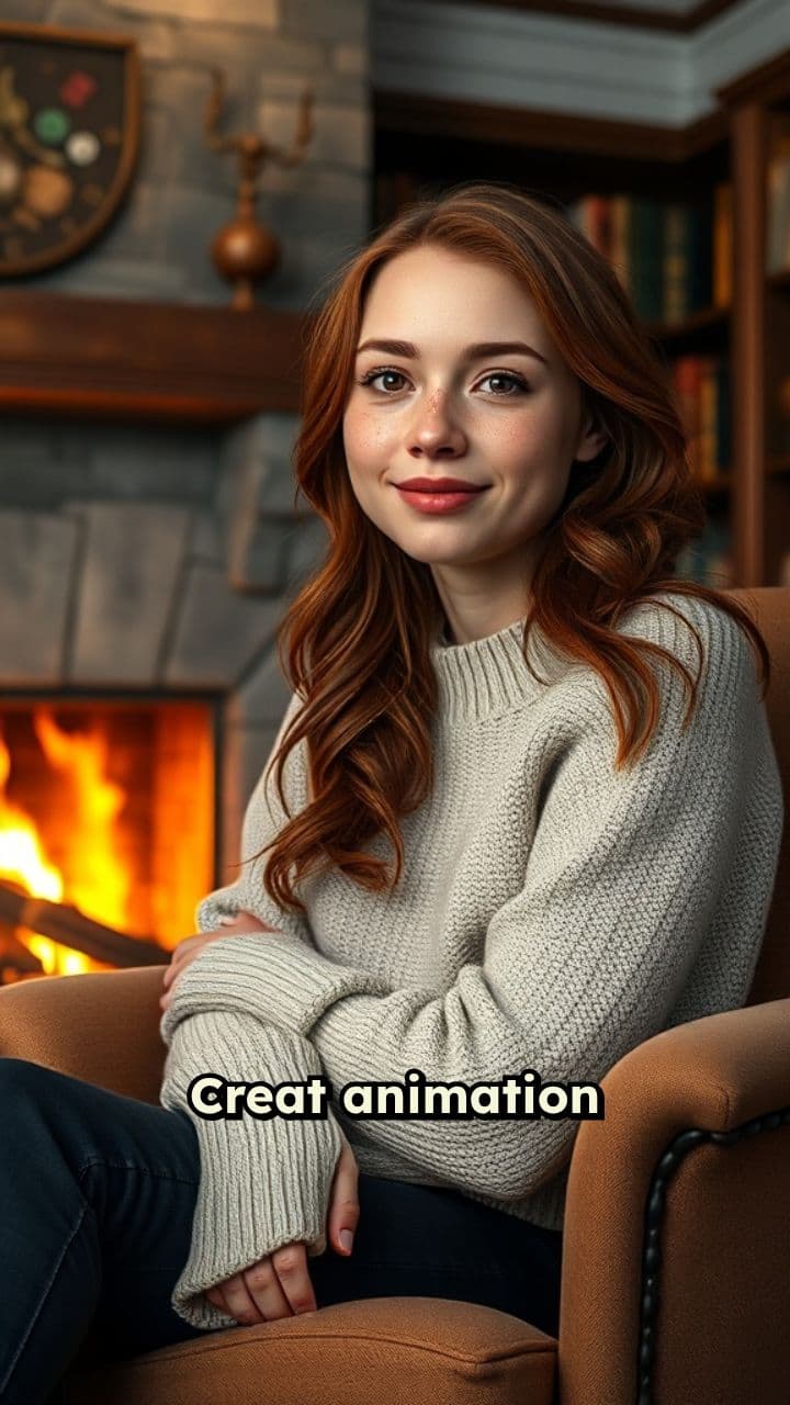 Cozy Rainy Day by the Fireplace