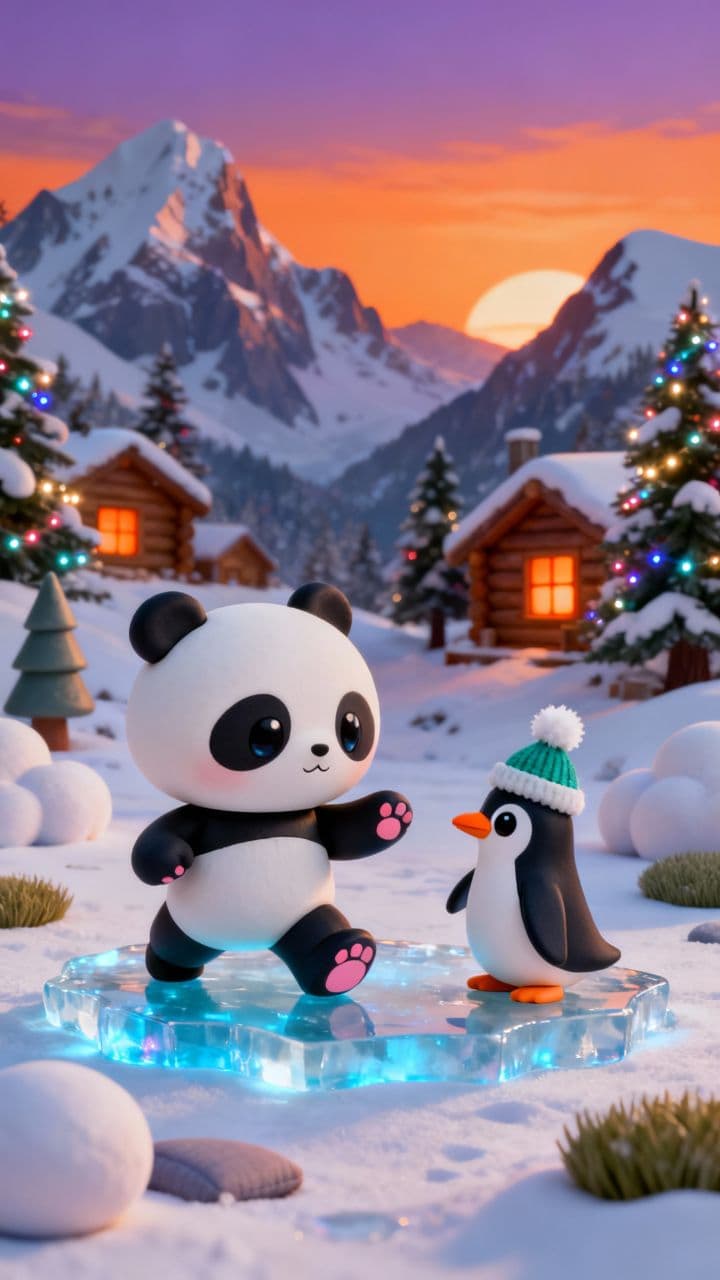 Panda vs Penguin Dance Battle Chaos