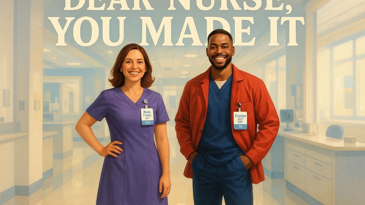 Dear Nurse, You Made It