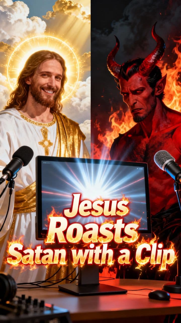 Jesus Roasts Satan with a Clip