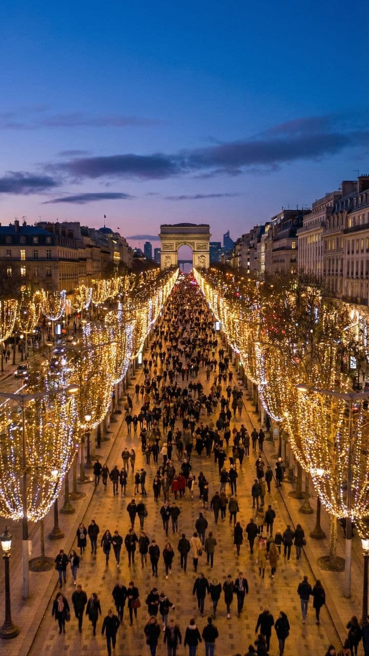 Christmas Shopping on Champs-Élysées