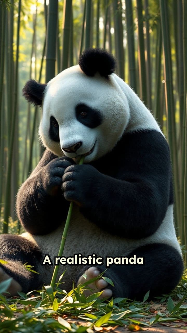 Panda's Peaceful Bamboo Nap