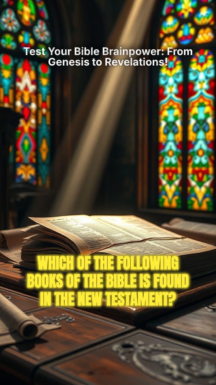 Test Your Bible Brainpower: From Genesis to Revelations!