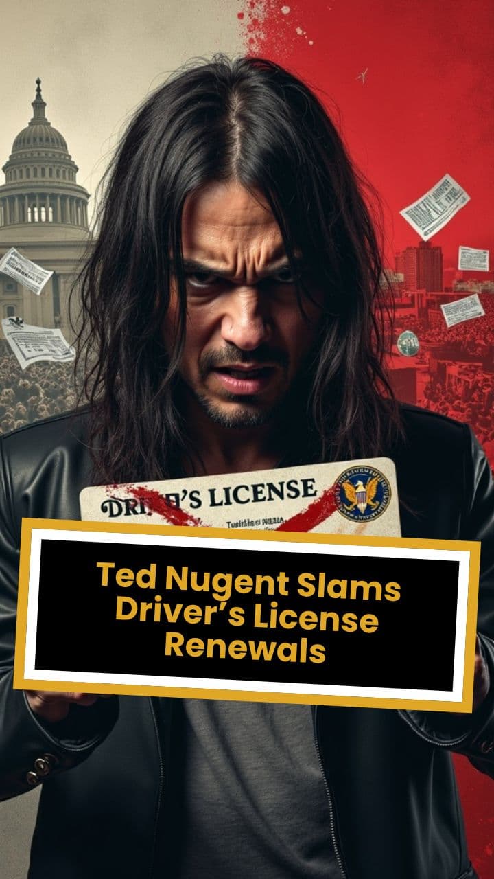 Ted Nugent Says He Won’t Renew His Driver’s License and Calls the Process Stupid