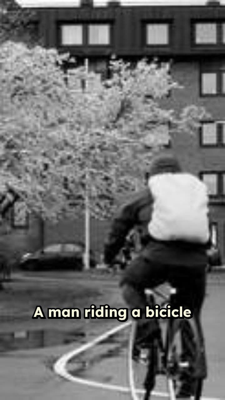 Cyclist Slips and Falls in City