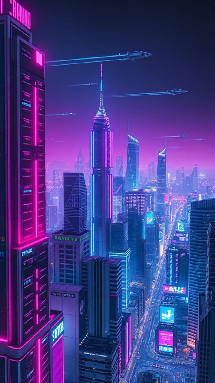 Retro-Futuristic Synthwave Journey