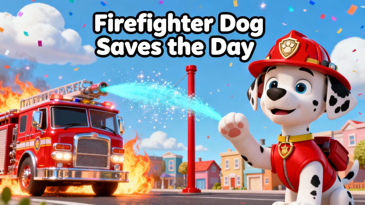 Firefighter Dog Saves the Day