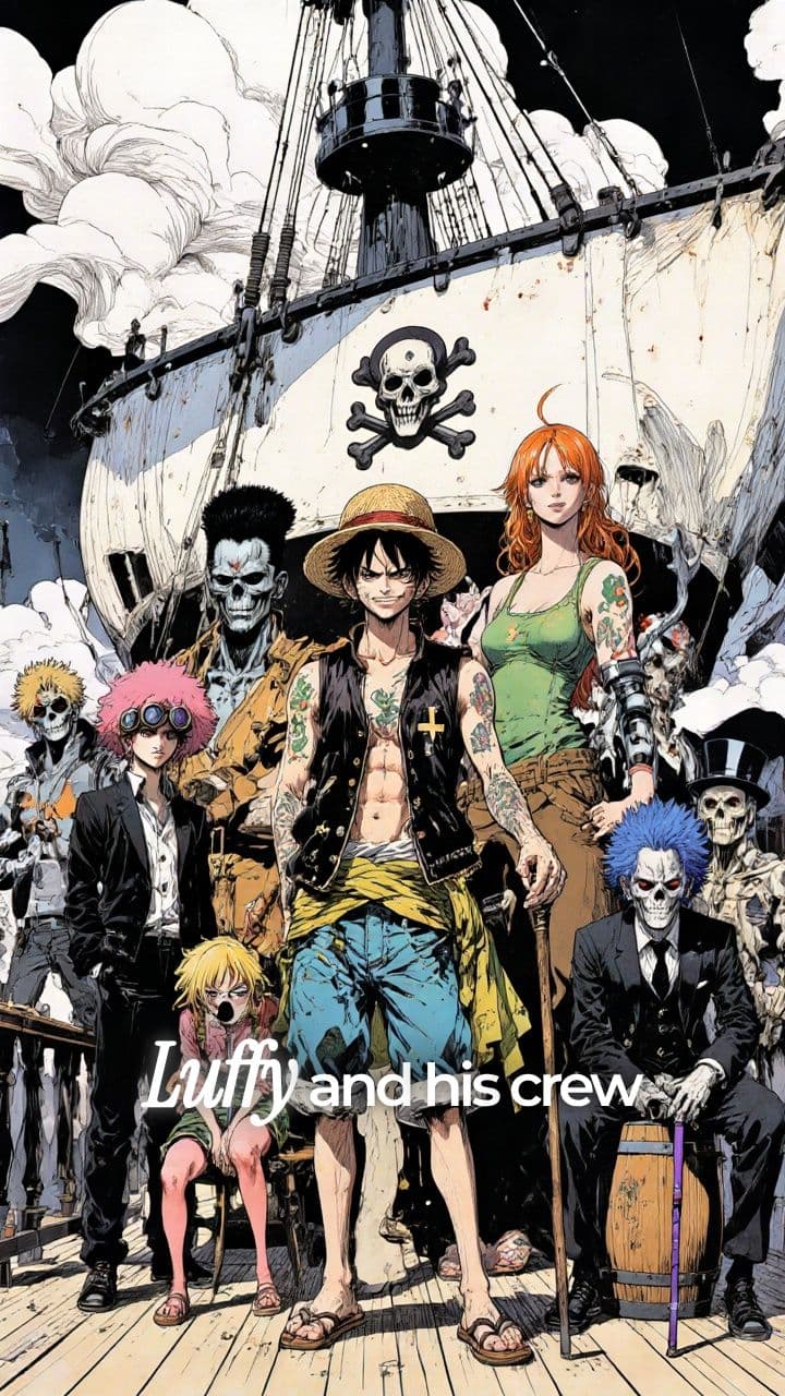 Luffy and Crew Sailing Set