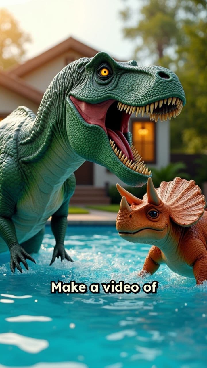 Dino Pool Party Showdown