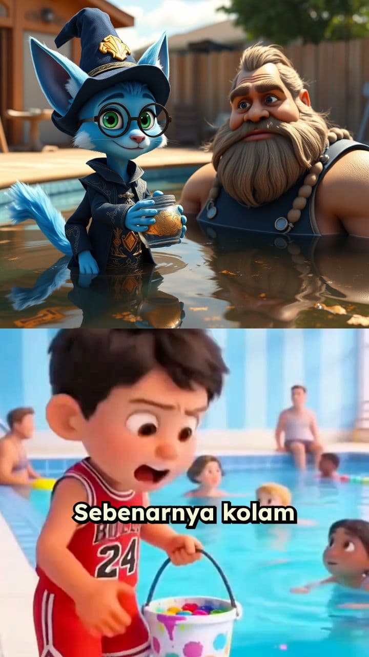 Kolam Renang dari Air Comberan