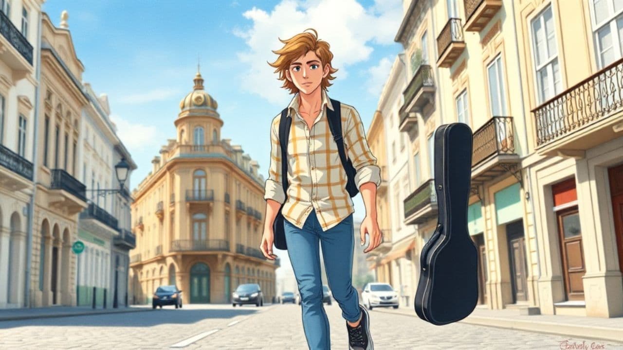 Roberto y el Estuche de Guitarra