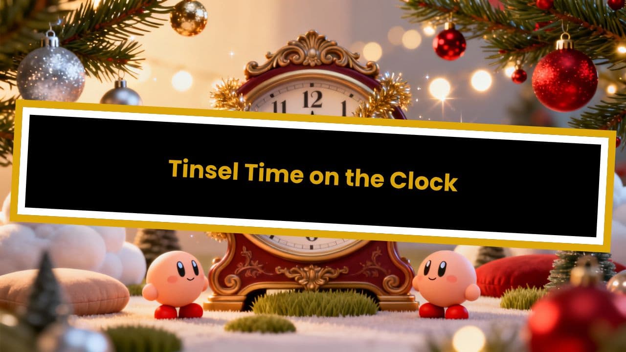 Tinsel Time on the Clock