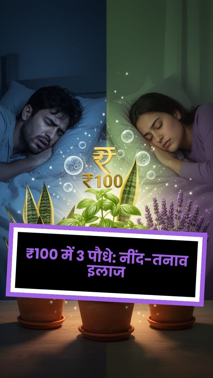 ₹100 में 3 पौधे: नींद-तनाव इलाज