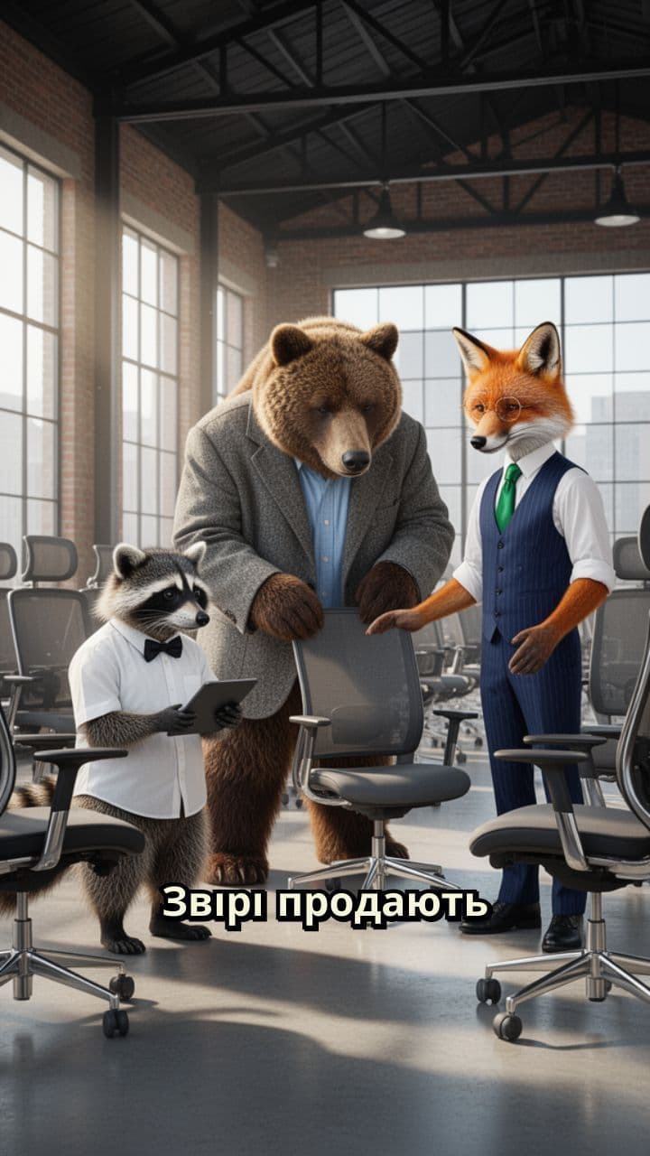 Продаж комп'ютерних стільців для персоналу