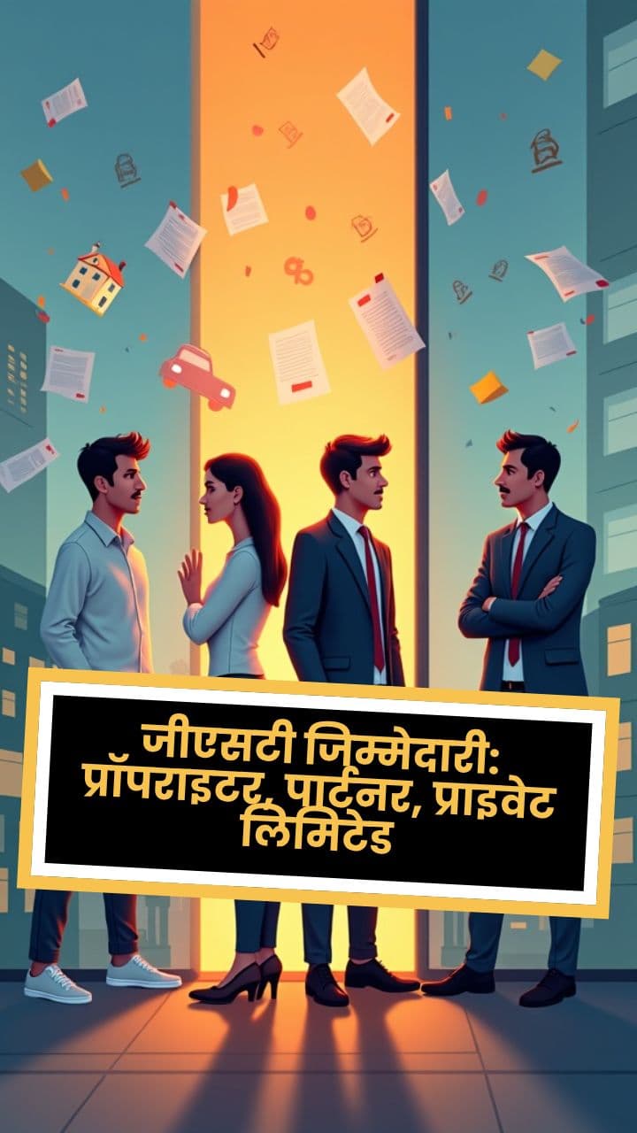 99. liability gst जीएसटी जिम्मेदारी: प्रॉपराइटर, पार्टनर, प्राइवेट लिमिटेड